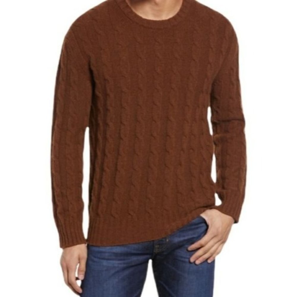 NWT NN07 FABIAN‎ SWEATER CANELA BROWN Size XXL